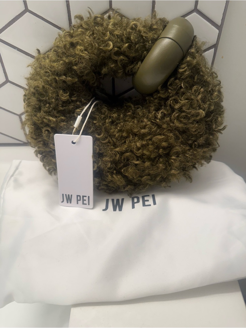 JW PEI Mini Olive Abacus Top Handle Bag